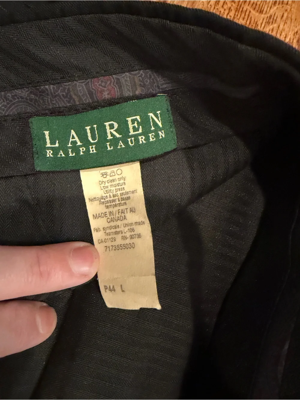 Vintage Ralph Lauren 100% Wool 2 Piece Single Breasted Brown Pinstripe Suit Set